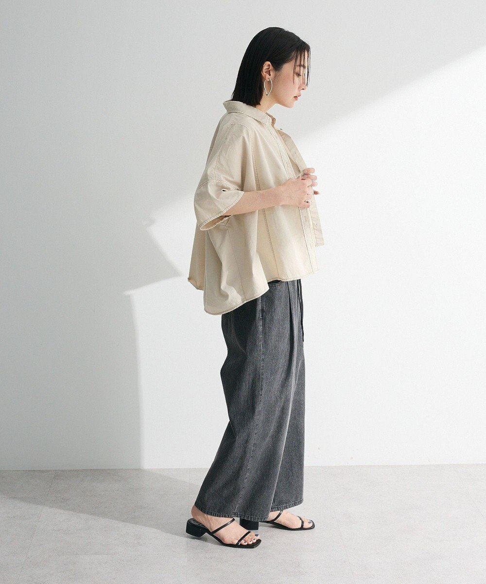 Green Parks ライトデニムワイドパンツ 