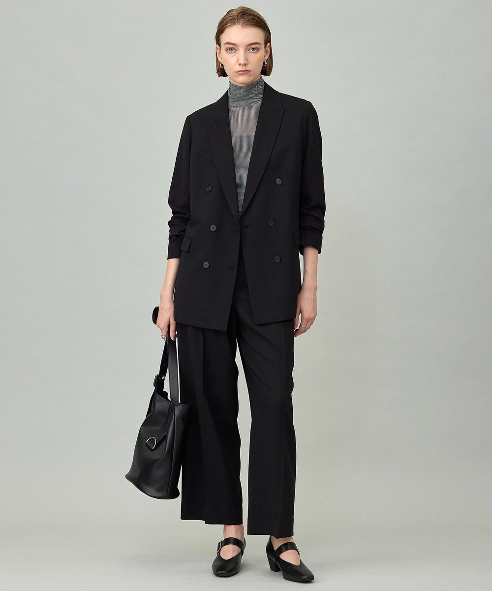 ICB ウール2WAYストレッチ ダブルブレストジャケット 