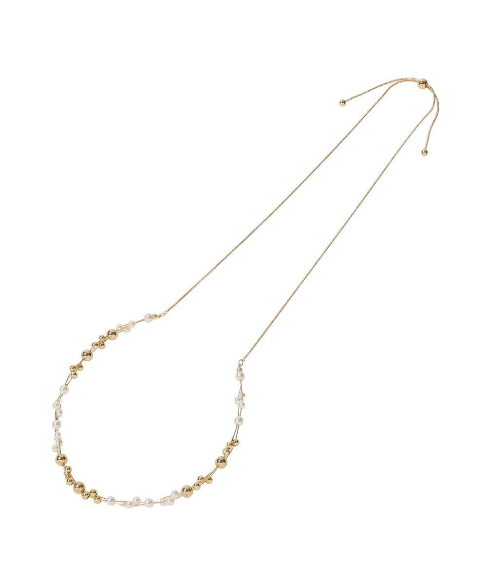 earth music&ecology パールＭＩＸスライドネックレス 