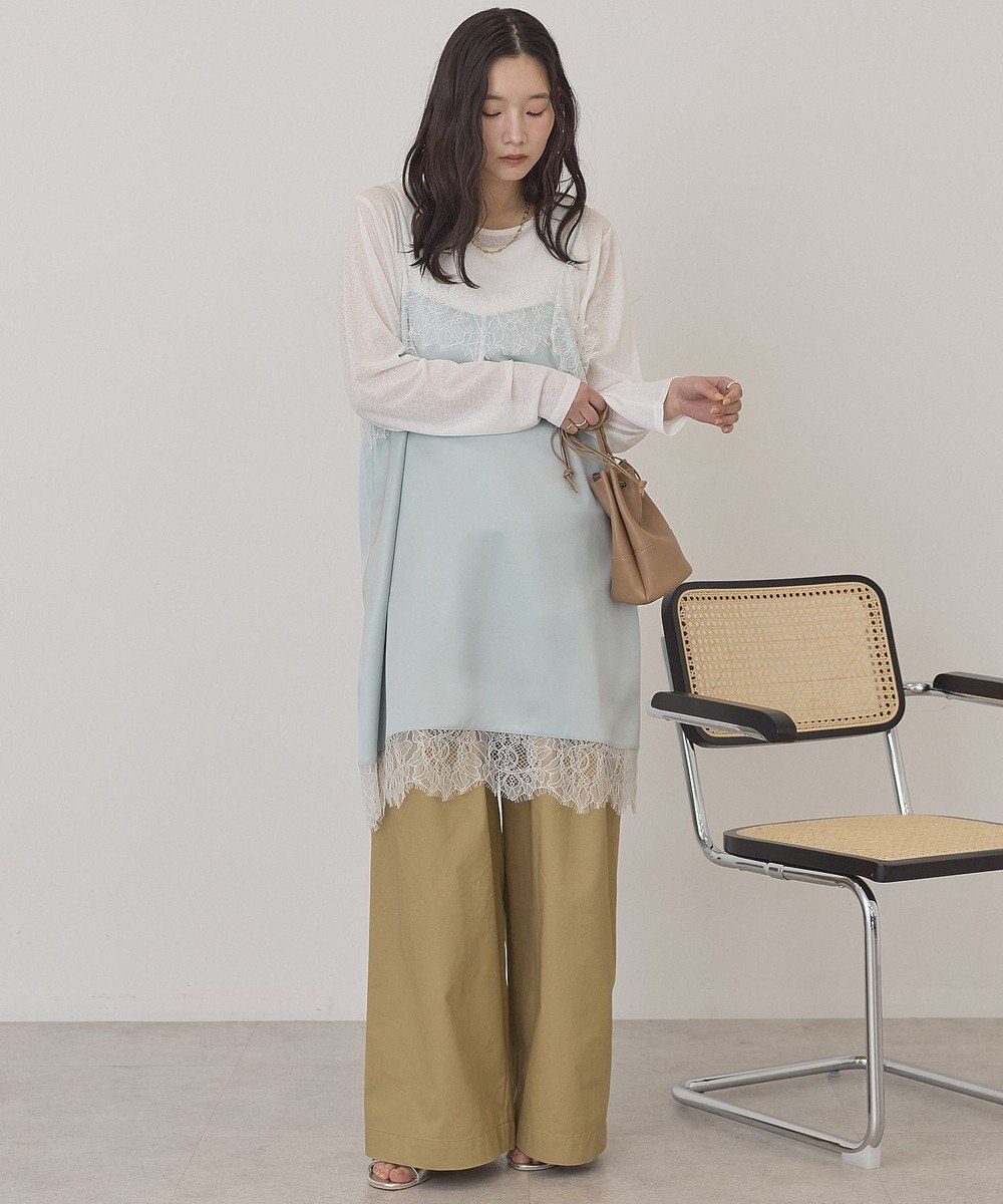 AMERICAN HOLIC レースサテンキャミワンピース 