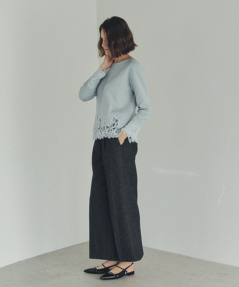 YECCA VECCA レースヘムニット 