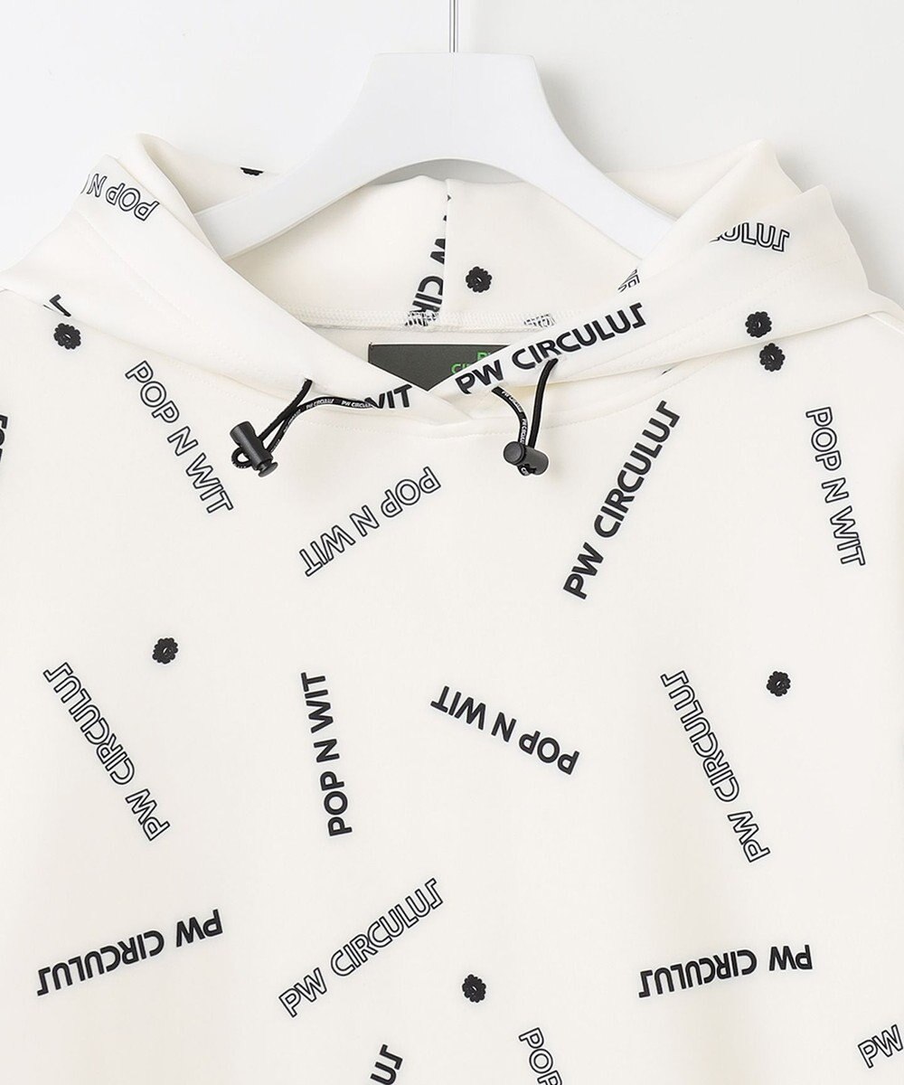 PW CIRCULUS 【 伸縮性あり 】【MEN】 LOGO  ネックウォーマー付フーディ 