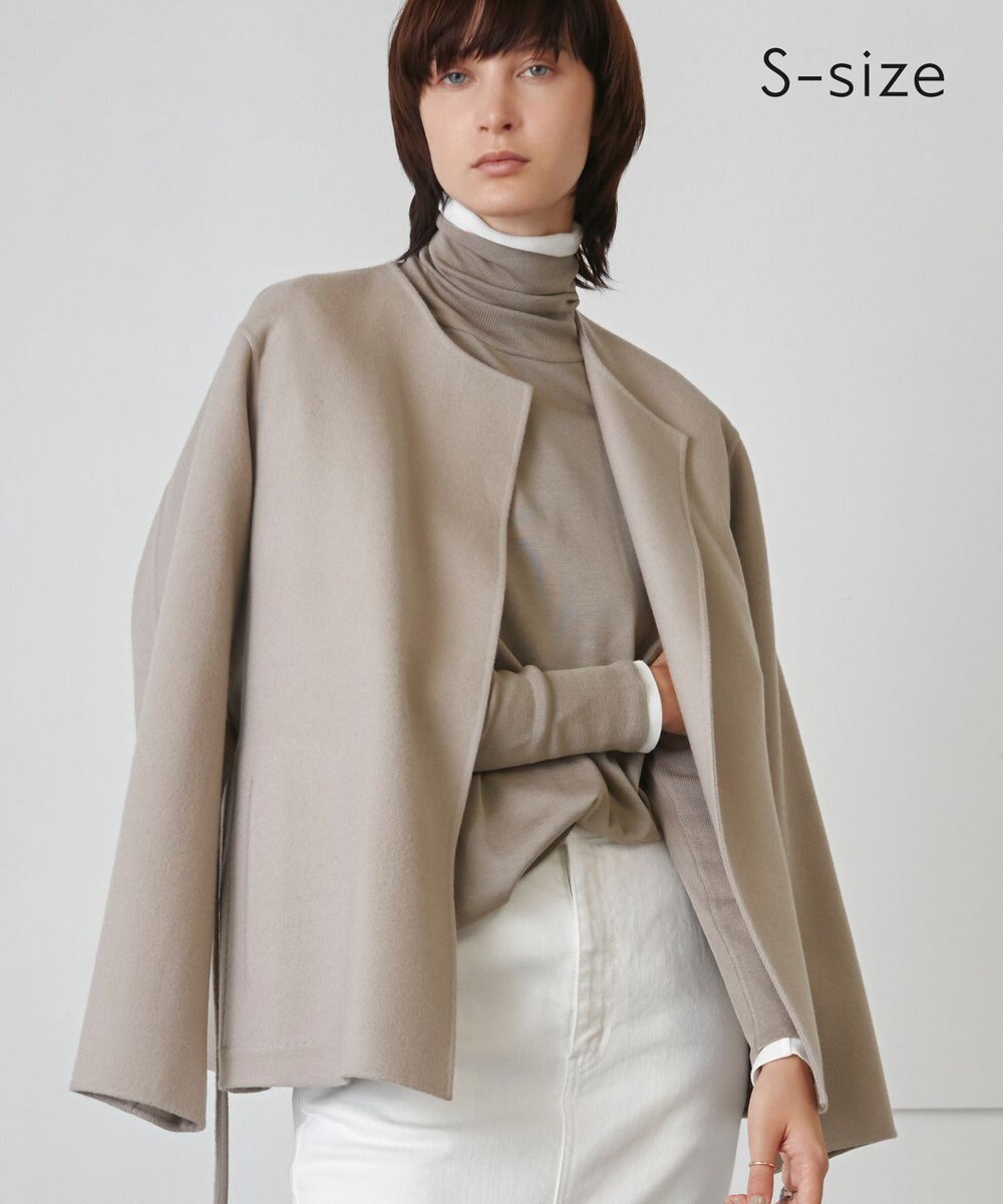 ソージュ SOEJU エコファーリバーシブルショートコート ベージュ