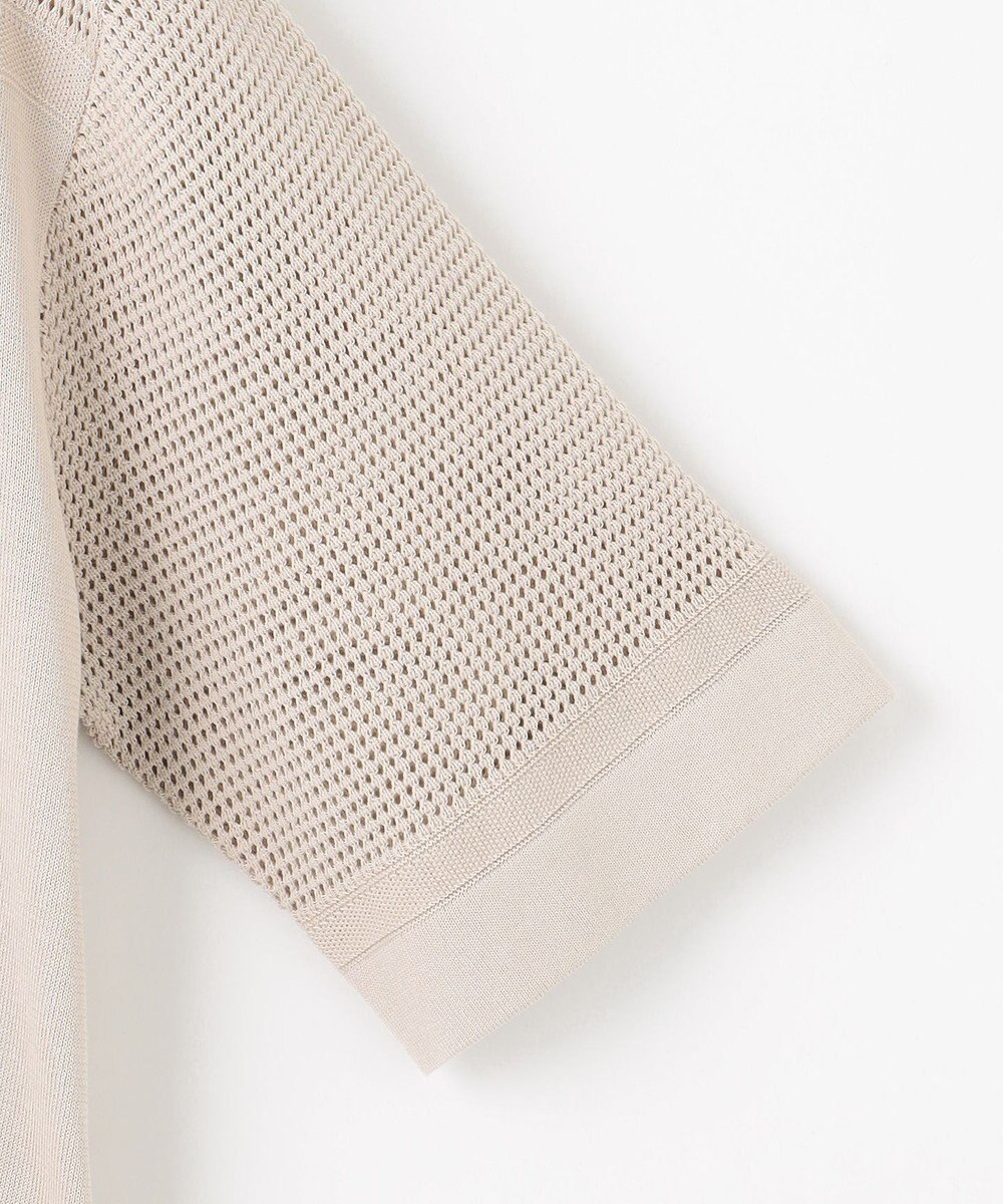 J.PRESS LADIES 【洗える】COTTON POLYESTER ニットポロ 