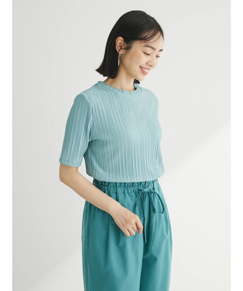 Green Parks プリーツ５分袖プルオーバー 