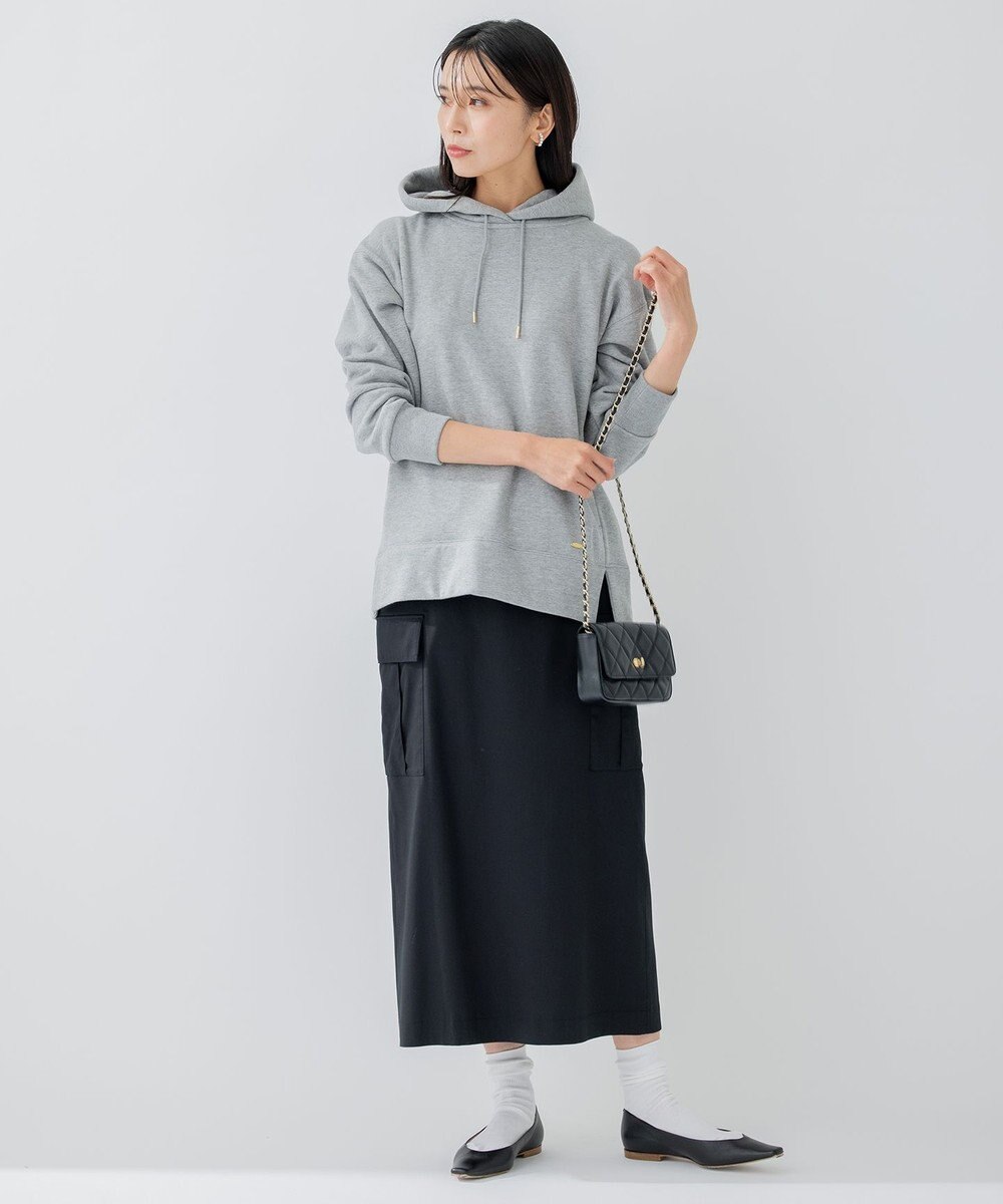 23区 【洗える】テンセルナイロンストレッチ カーゴ スカート 