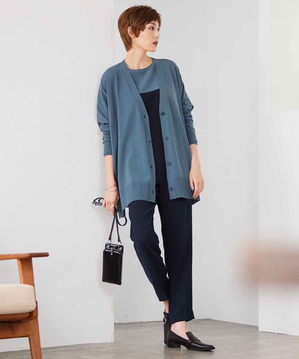 ICB 【洗える】 ライトダブルクロス ドロストパンツ 