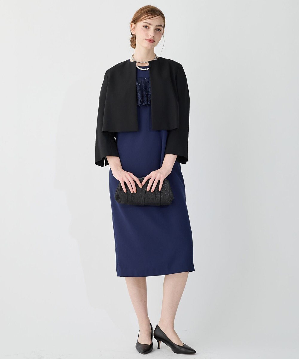 23区 L 【APPLAUDIR】バックサテンジョーゼット ジャケット 