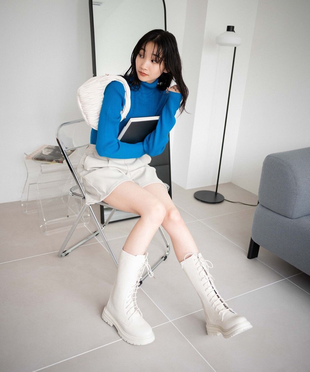 WEGO レースアップミドルブーツ 