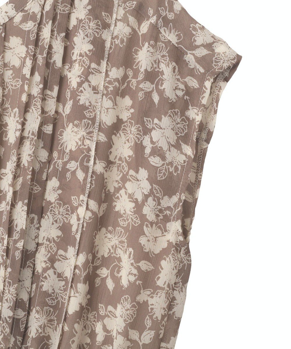 YECCA VECCA 花柄プリーツワンピース 