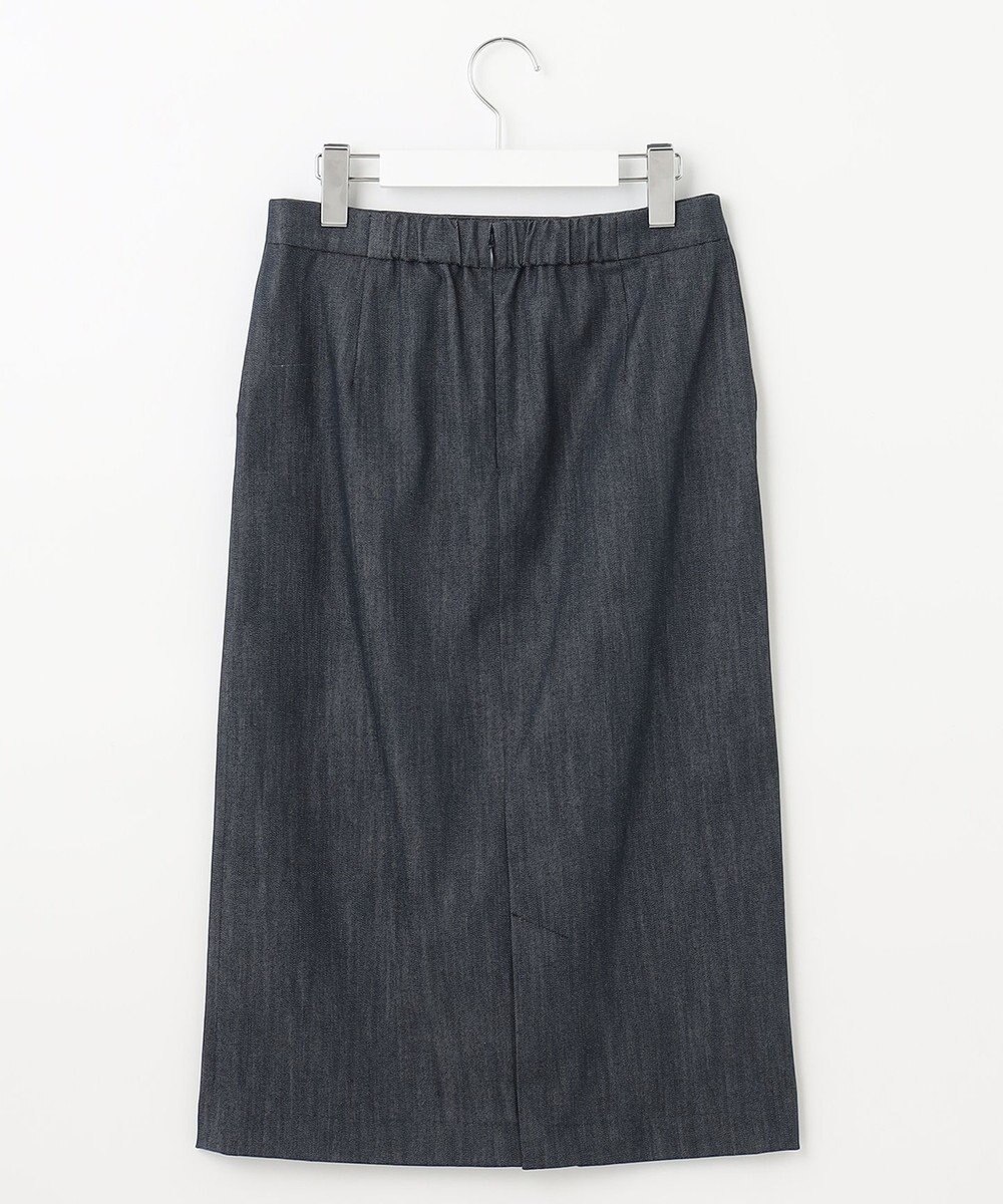 J.PRESS LADIES L 【洗える】 セルロースシャンブレー タイト ナロー スカート 