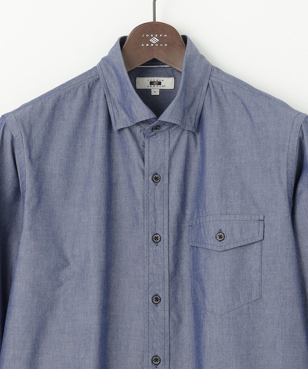 JOSEPH ABBOUD 【キングサイズ・環境配慮型素材】ビオグレースシャンブレー シャツ 