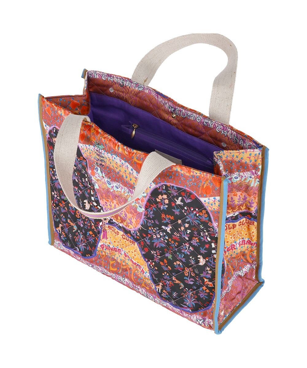 tsumori chisato CARRY ガーデンゴルフクラブキルト トートバッグ A4サイズ 
