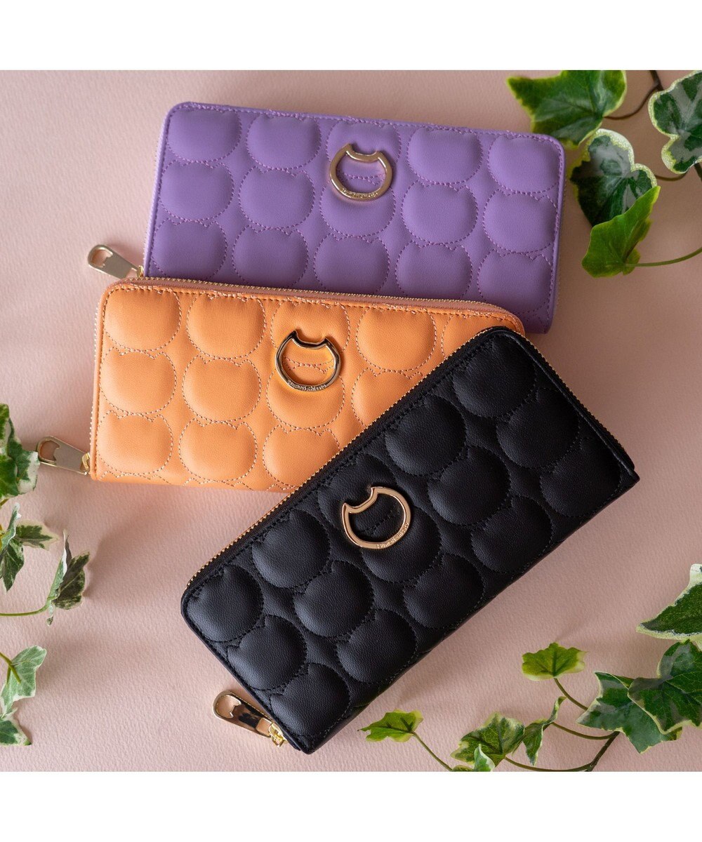 tsumori chisato CARRY ラインネコ ラウンドファスナー長財布 