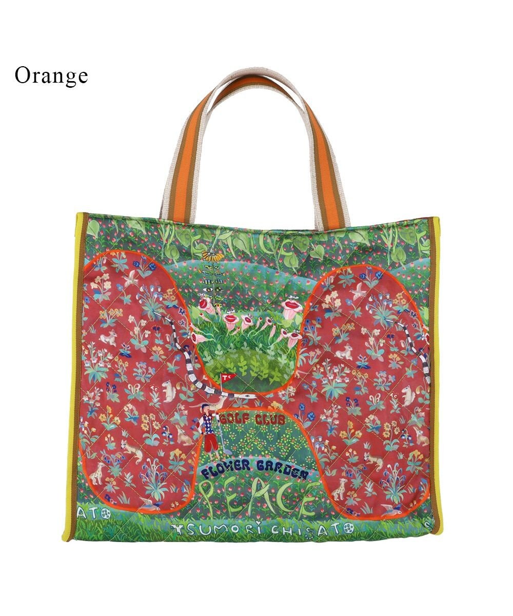 tsumori chisato CARRY ガーデンゴルフクラブキルト トートバッグ A4サイズ 