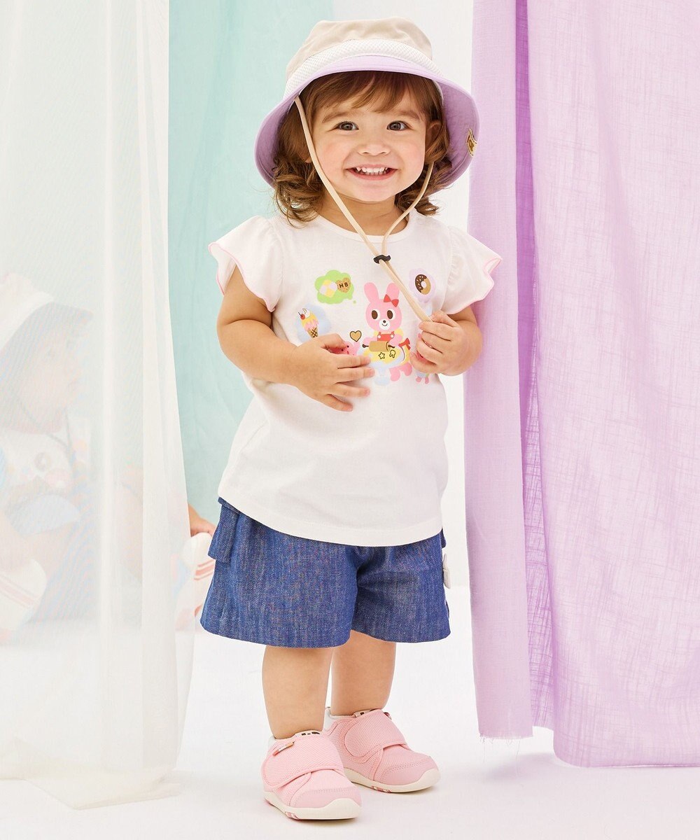 MIKI HOUSE HOT BISCUITS 【48-54cm】 日よけ付き サファリハット 