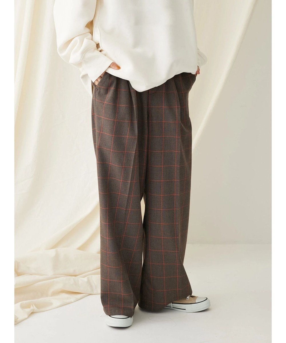 CRAFT STANDARD BOUTIQUE センタープレスチェックパンツ 