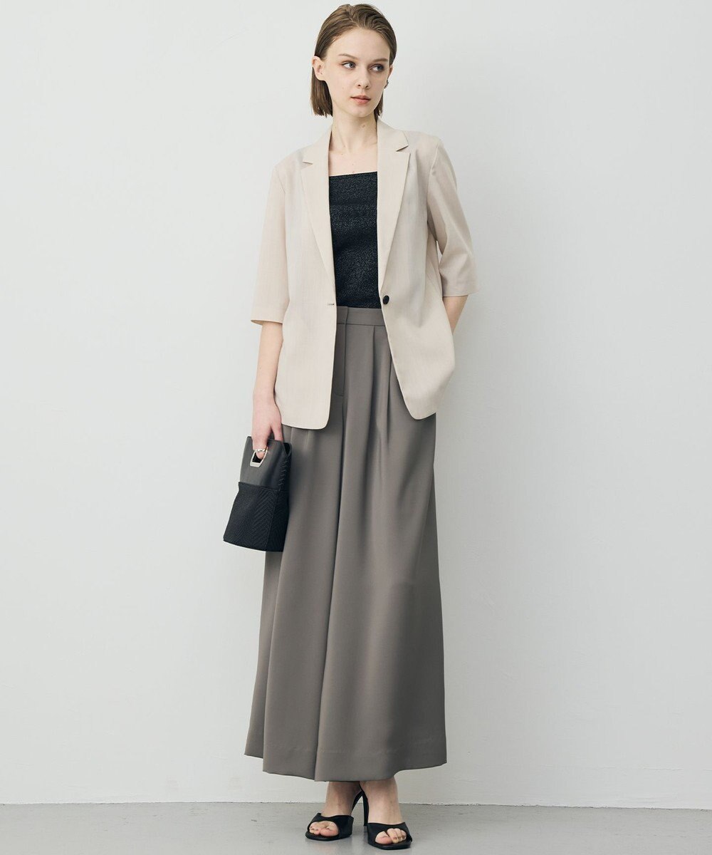 ICB 【先行予約】 ドレープツイル ボリュームワイドパンツ 