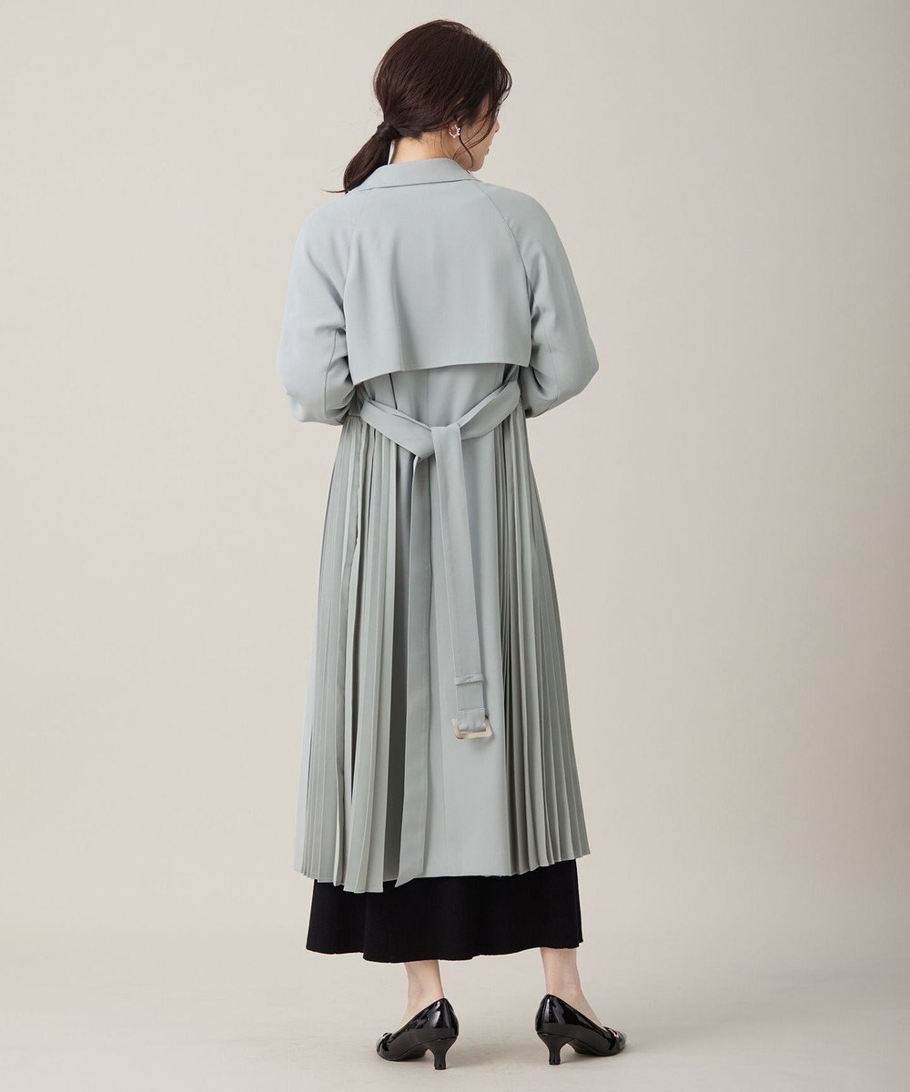 ANY SIS 【UVカット・花粉ガード】プリーツデザイントレンチ コート 
