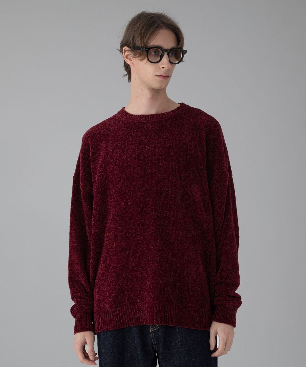 WEGO 【ユニセックス着用ITEM/MLサイズ展開】ベロアモールプルオーバー 