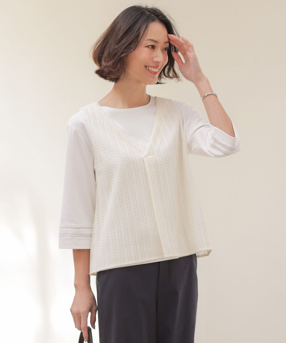 J.PRESS LADIES 【プラスワンアイテムに】ラッセル ビスチェ 