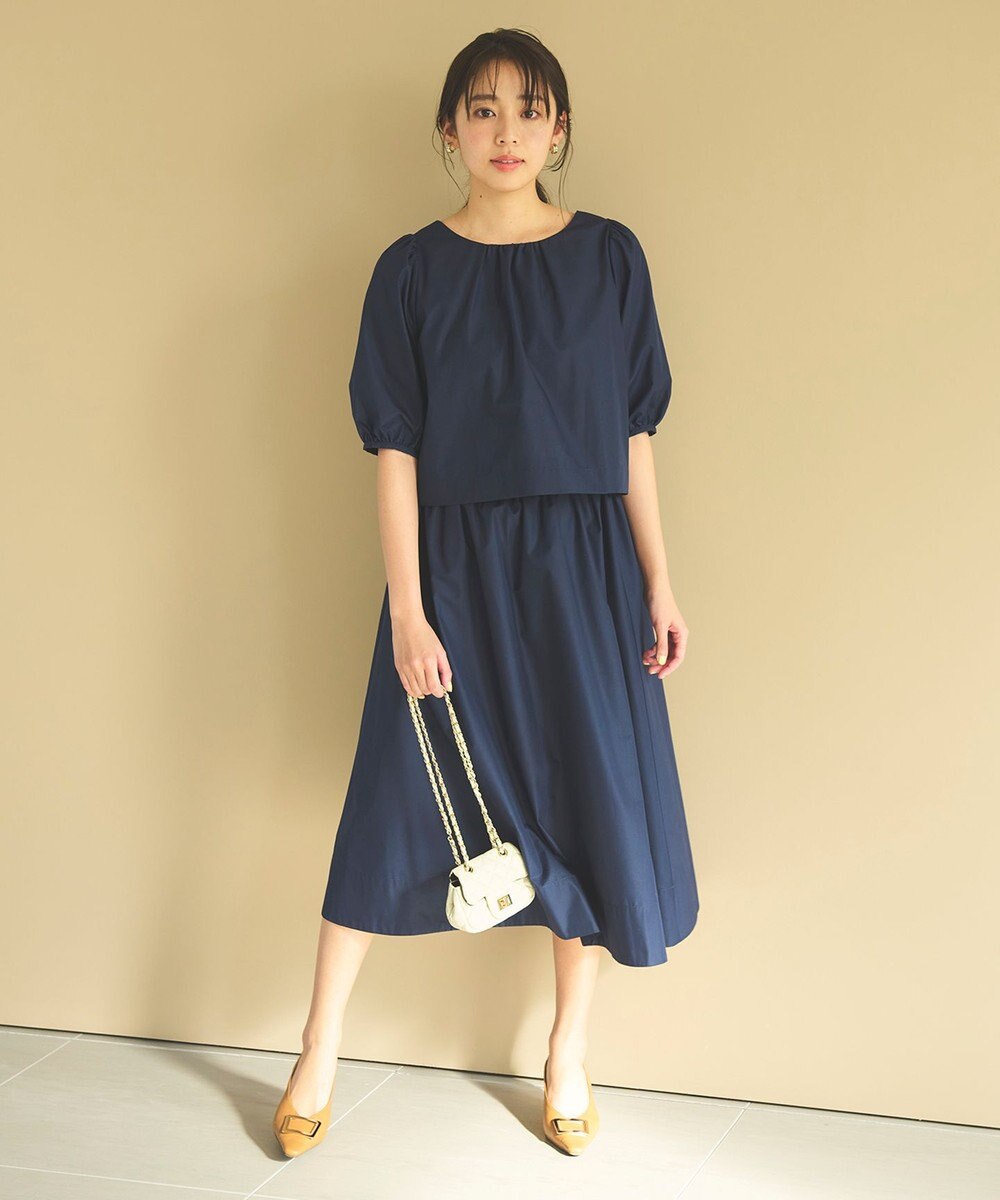 Feroux 【洗える】パフスリーブセット アップ 