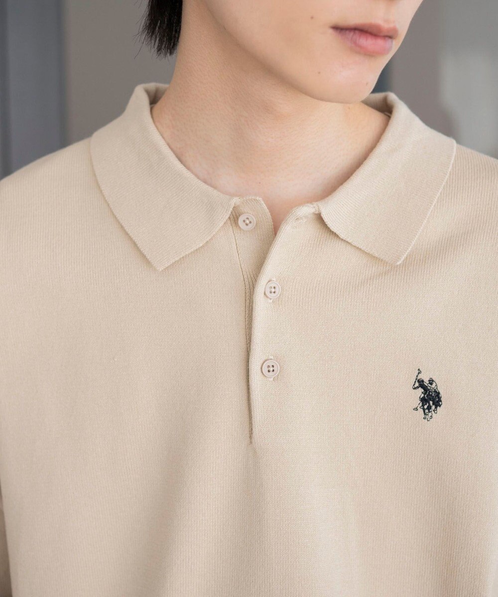 WEGO 【25年秋冬新作/ユニセックス着用ITEM/MLサイズ展開】別注USPOLOニットポロ 