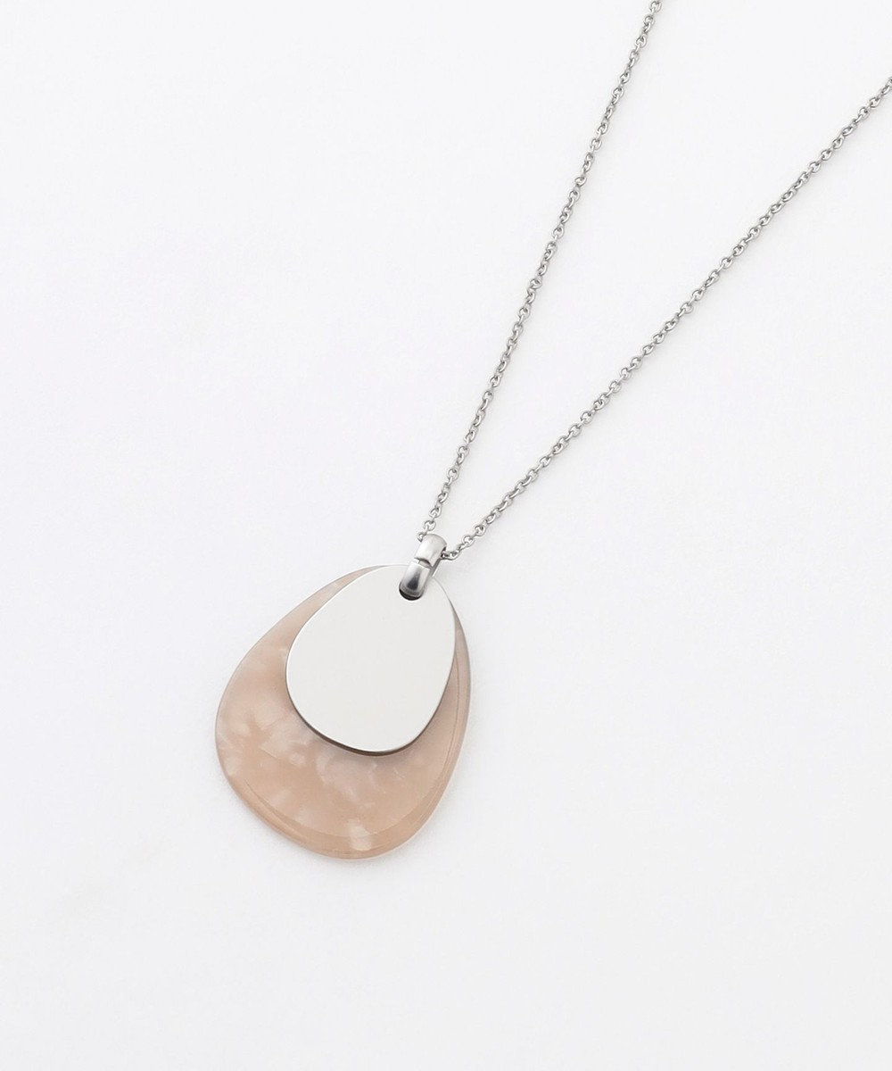 自由区 【SHIHOさん着用・ワンポイントアイテム】オーバルアセチメタル ネックレス 