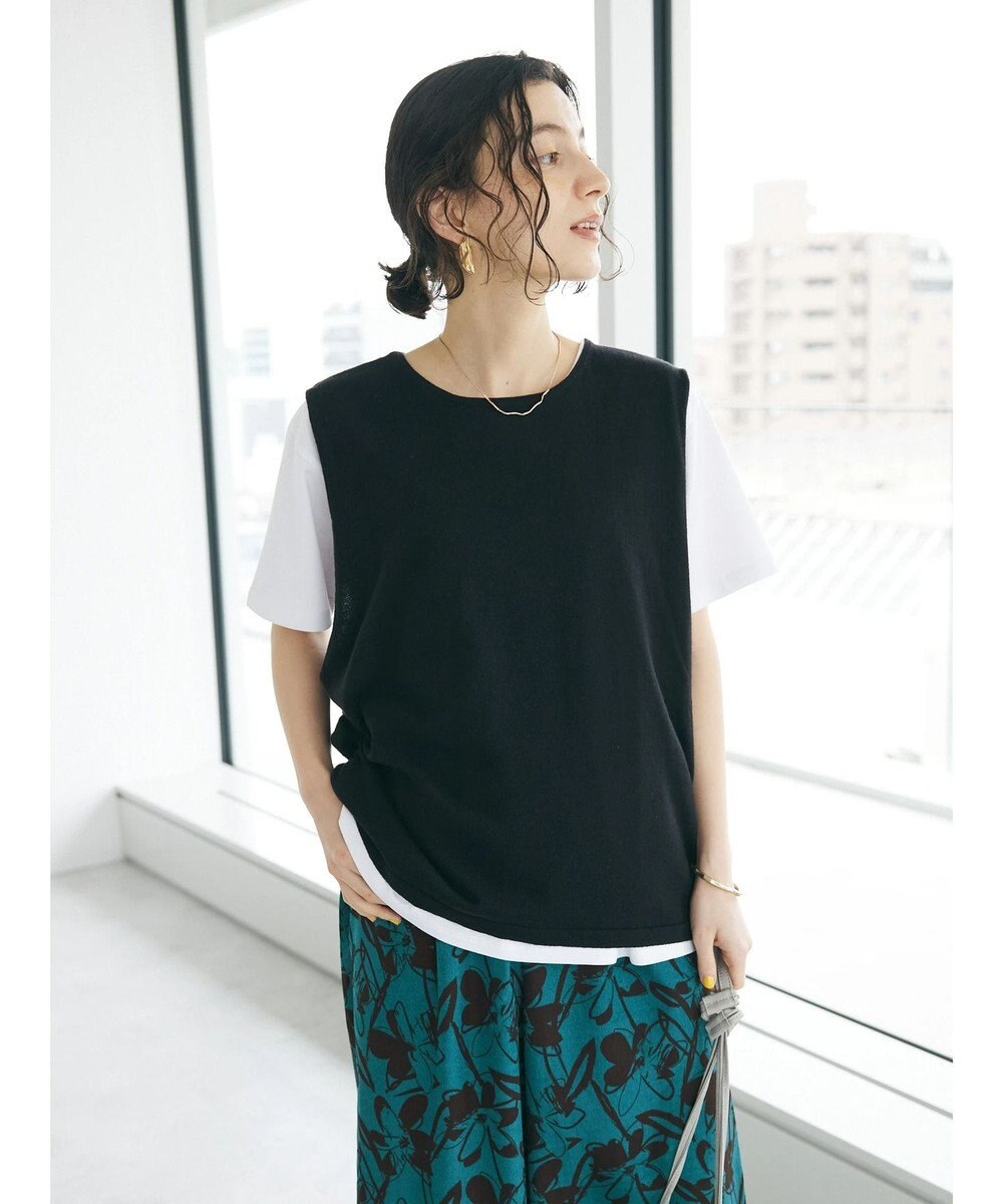 CRAFT STANDARD BOUTIQUE ＳＥＴ　カットプルオーバー＋ニットベスト 