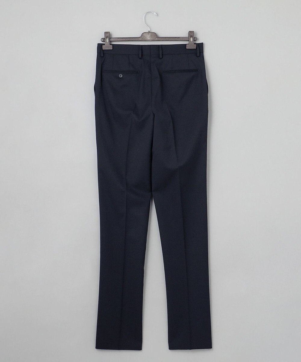 GOTAIRIKU オールシーズン対応【御幸毛織】WOOL×SOLOTEX ストレッチスーツ（ネイビーストライプ） 