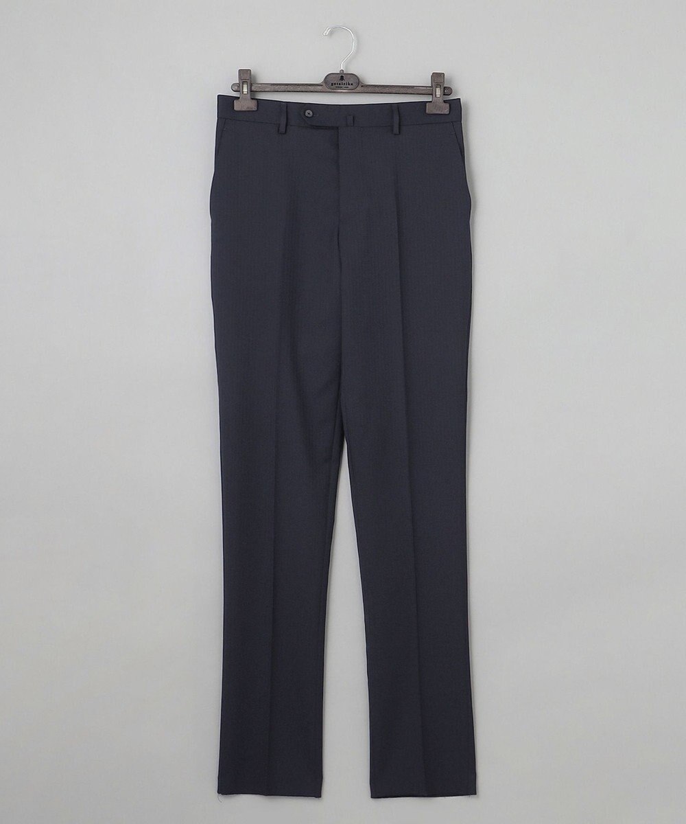 GOTAIRIKU オールシーズン対応【御幸毛織】WOOL×SOLOTEX ストレッチスーツ（ネイビーストライプ） 