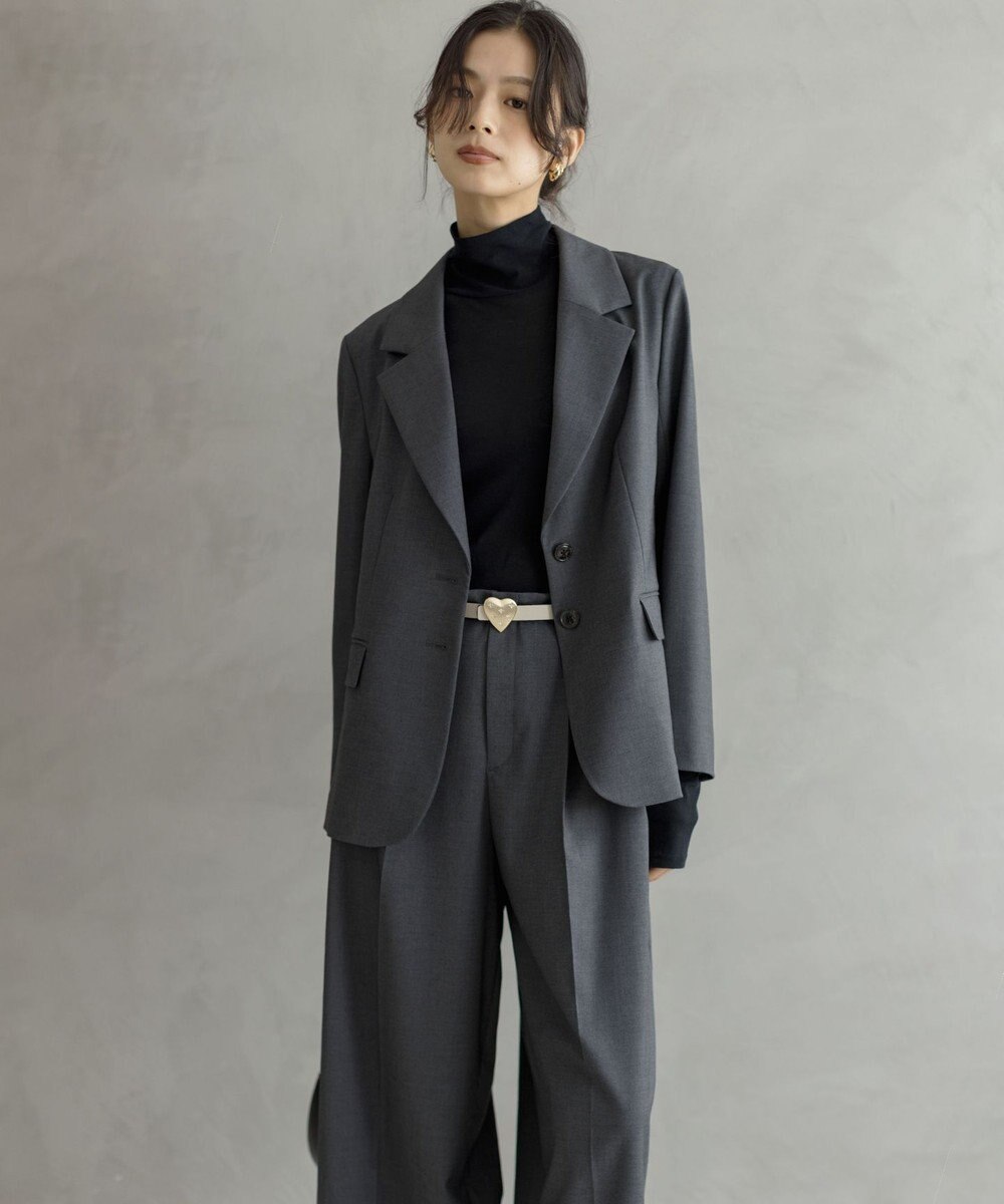 組曲 【加藤ローサさん着用】ハンサムツイル ジャケット 