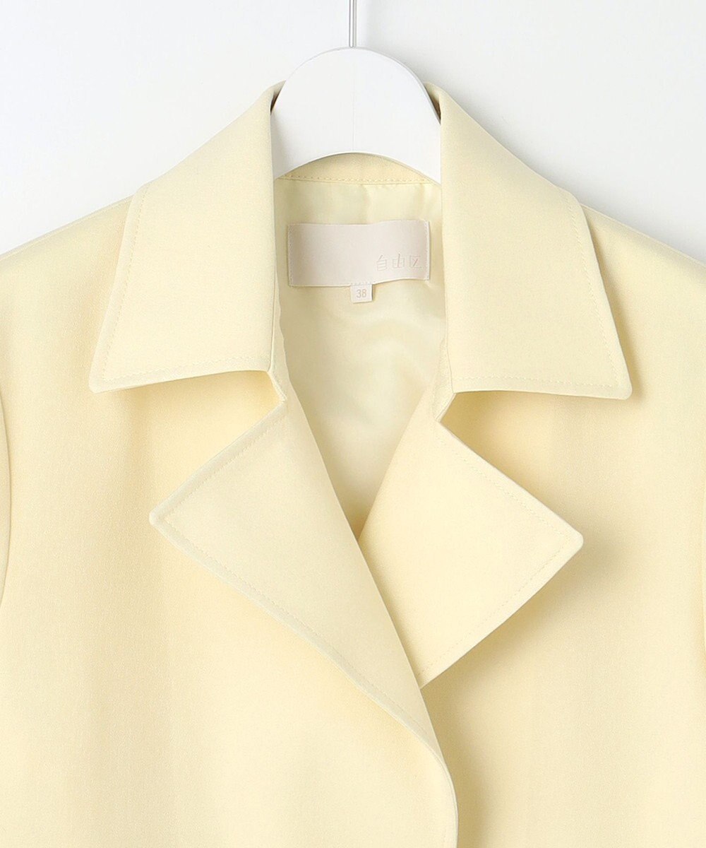 自由区 トロトレンチミドル丈 コート 