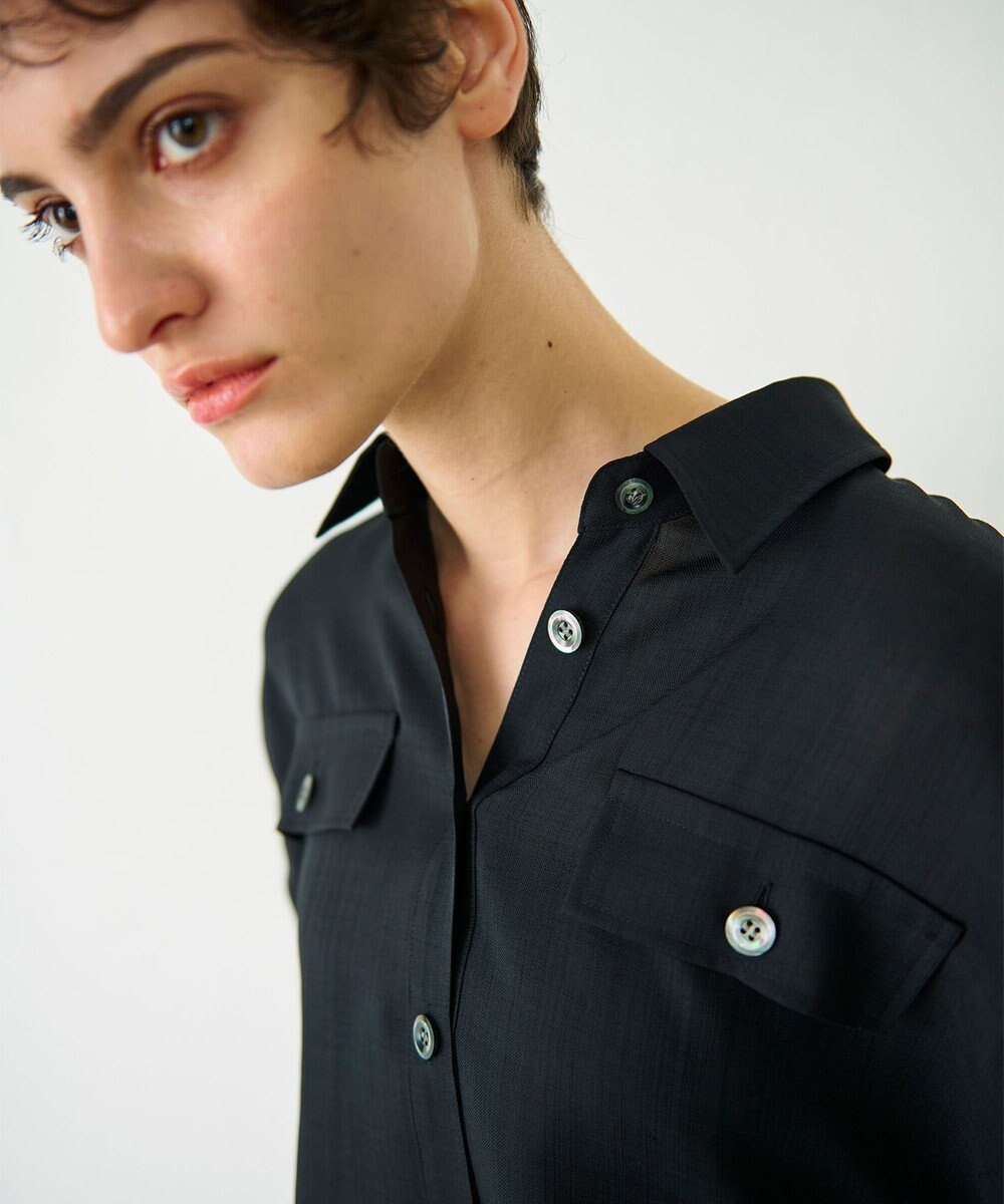 GRACE CONTINENTAL ショートポンチョシャツ 