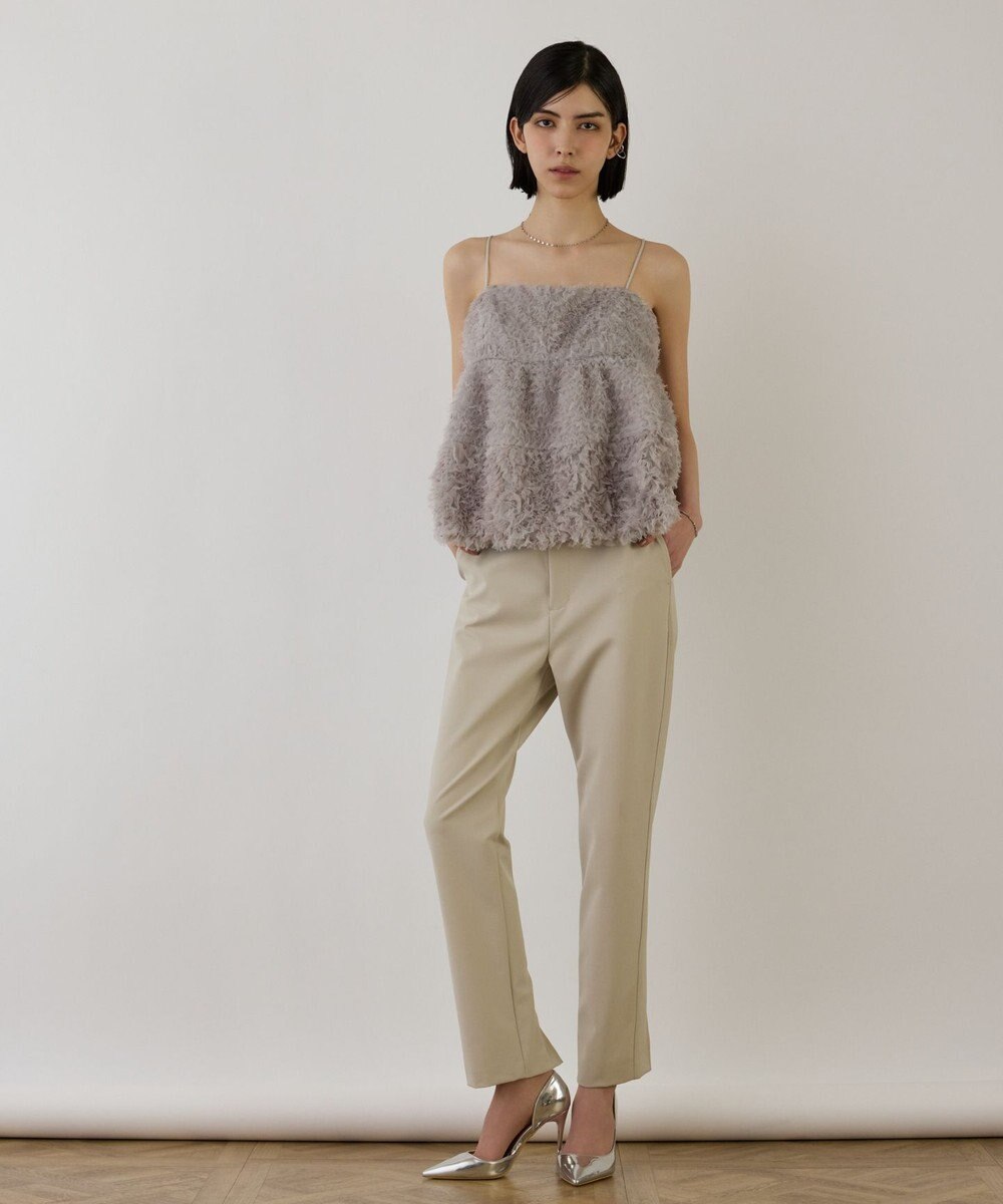 GRACE CONTINENTAL ストレッチテーパードパンツ 