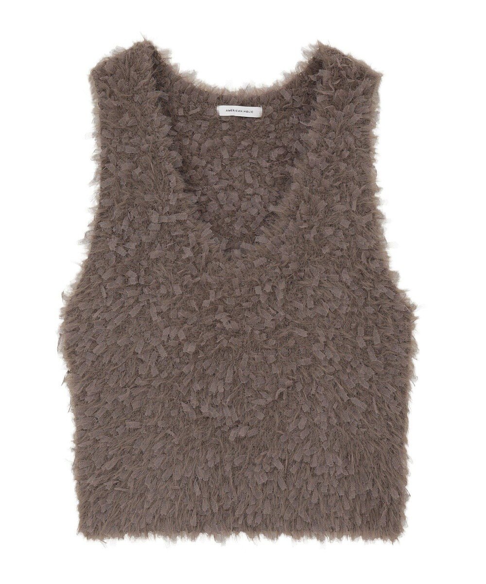 AMERICAN HOLIC テープヤーンニットベスト 