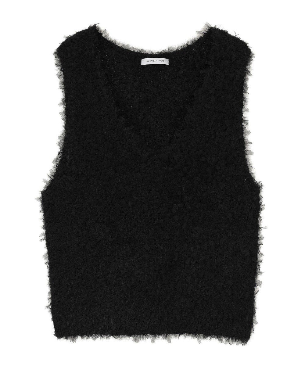 AMERICAN HOLIC テープヤーンニットベスト 