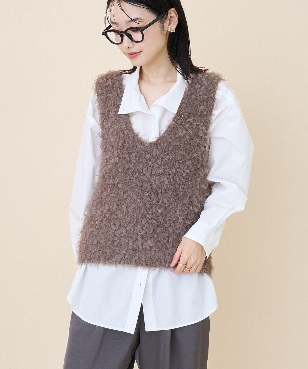 AMERICAN HOLIC テープヤーンニットベスト 