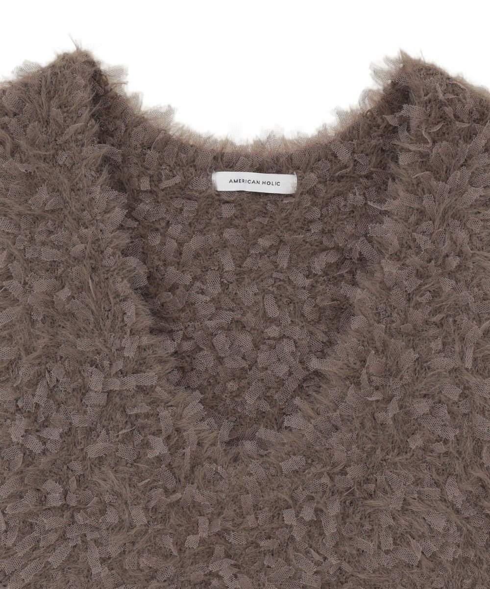AMERICAN HOLIC テープヤーンニットベスト 