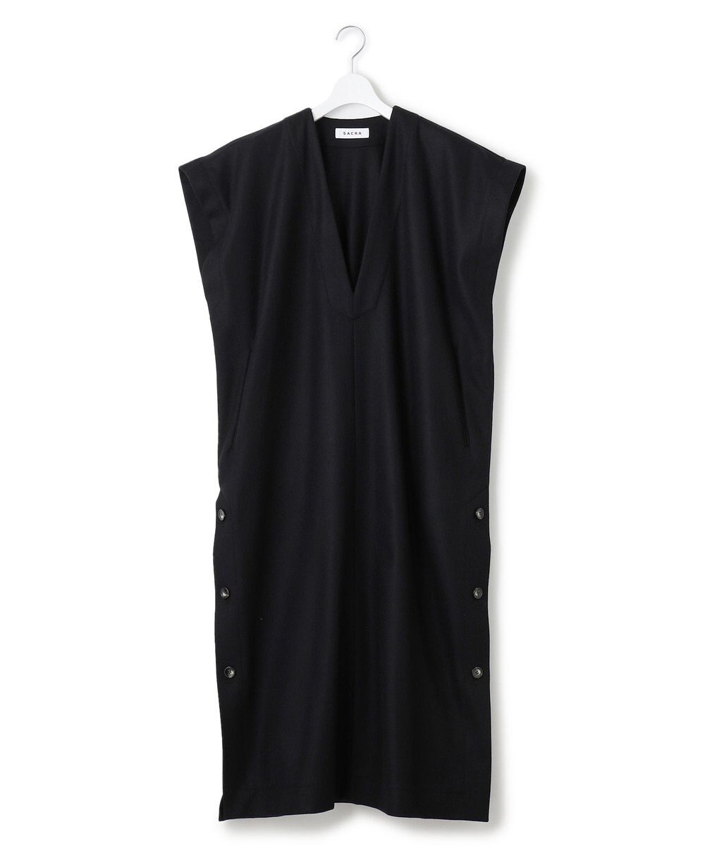 23区 【SACRA】ハイカウントメルトン ワンピース 