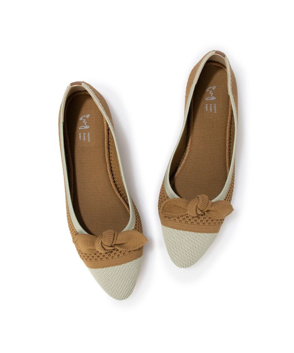 ing <ing>【サステナブル】２WAYポインテッドトゥニットパンプス 