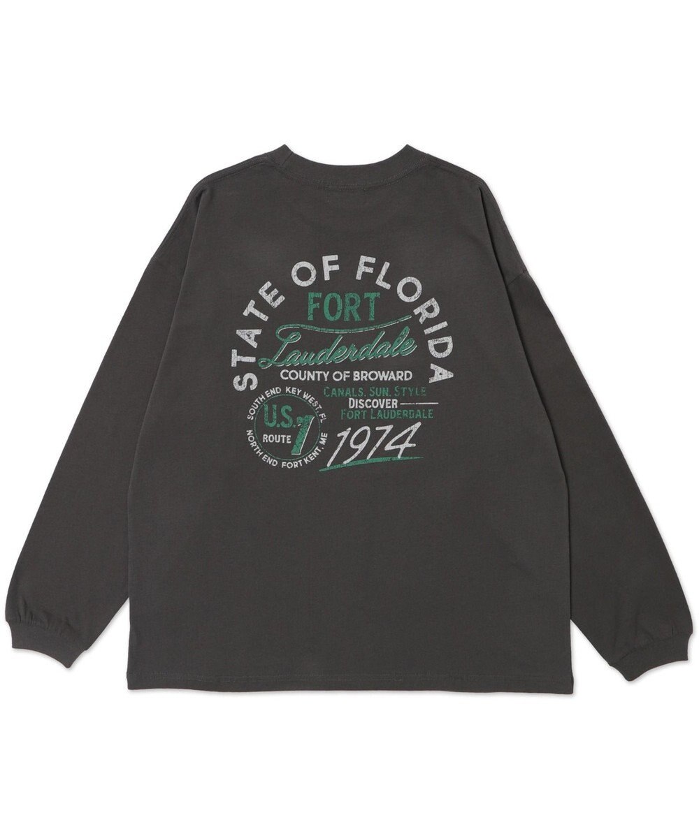 WEGO 【ユニセックス着用ITEM/MLサイズ展開】ヴィンテージライクグラフィックT（LS） 