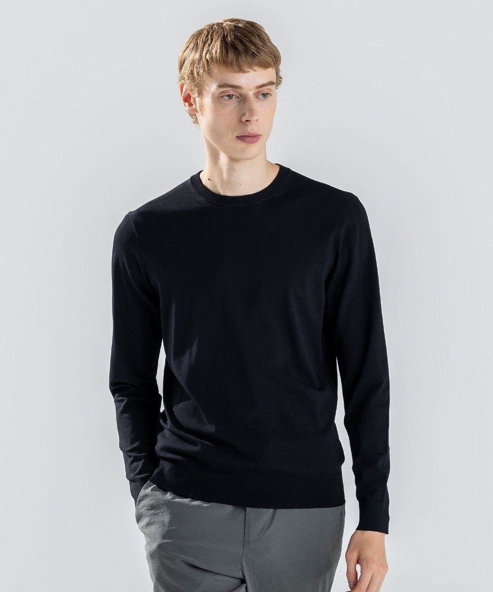 JOSEPH HOMME 【ストレッチ】リュクスレーヨン　クルーネック長袖ニット 