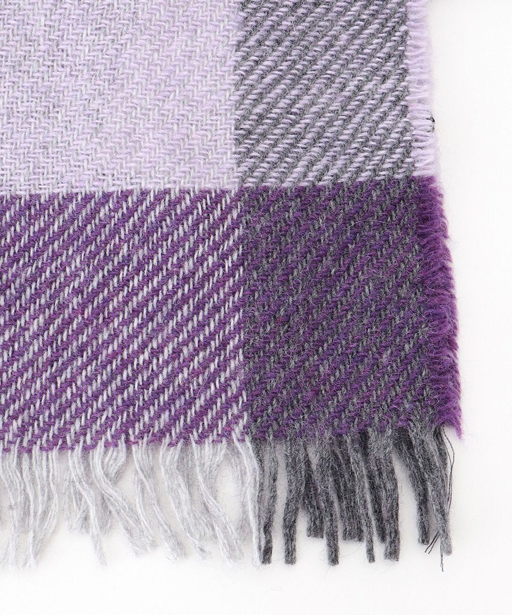 JOSEPH ABBOUD 【イタリア製・カシミヤ混】トーンオントーンチェック ストール 