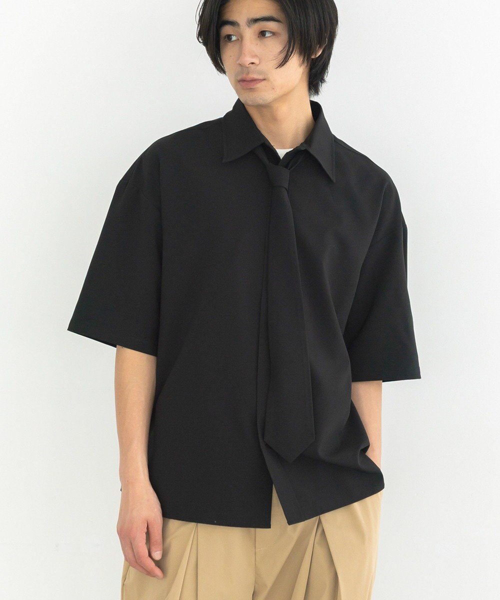 CRAFT STANDARD BOUTIQUE タイ付き半袖シャツ 