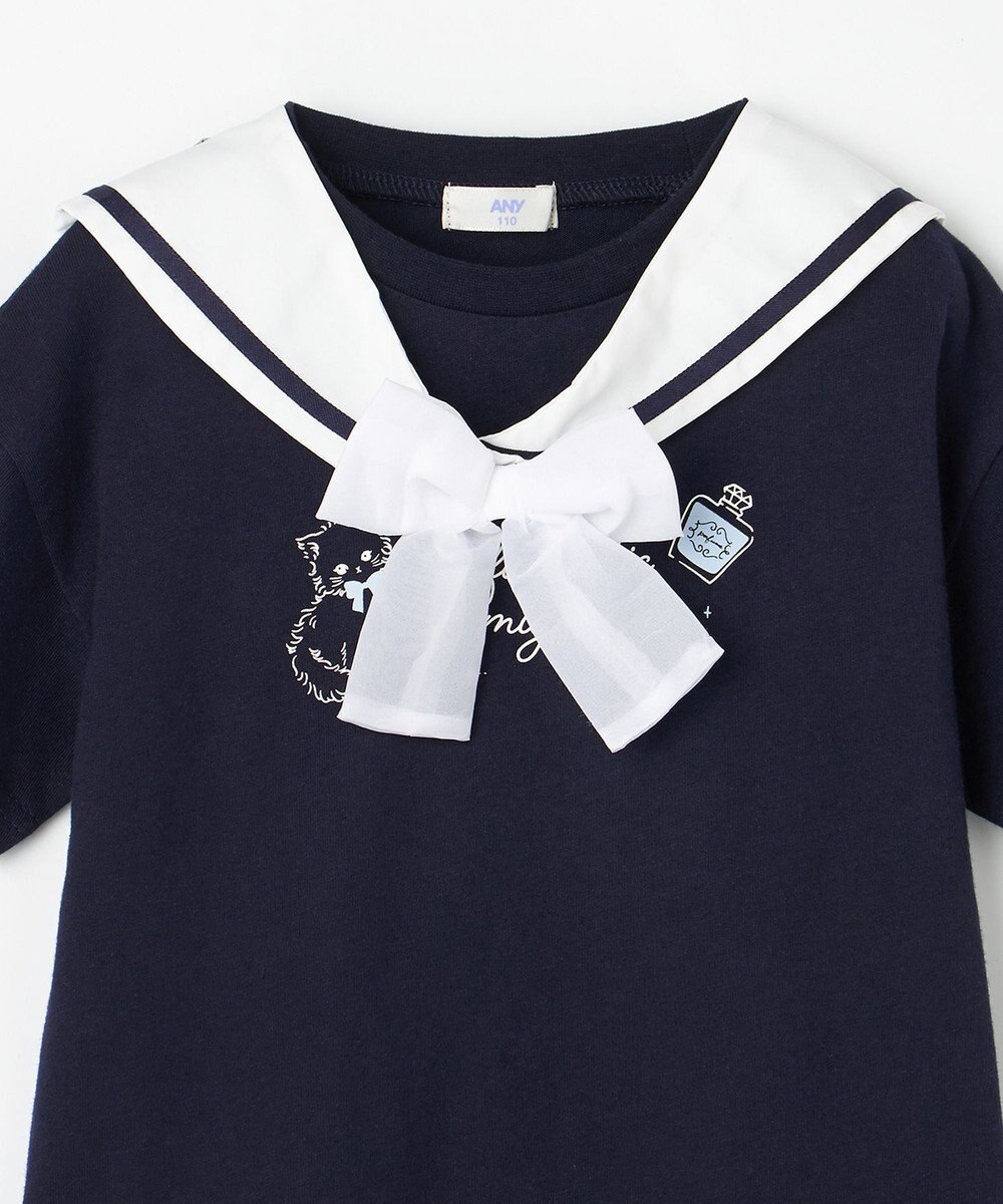 ANY KIDS 【綿100%/接触冷感】ひんやり 2WAY セーラーTシャツ 