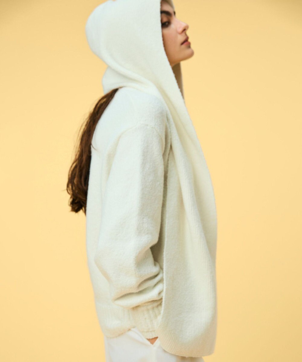 BEIGE， 【洗える】BERTAINA / コットンフーディマフラー 