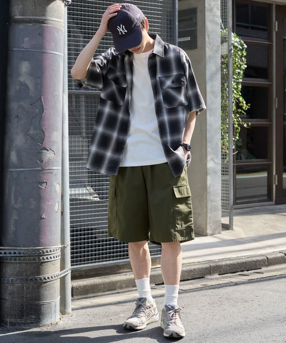 WEGO 【ウエストゴム】イージーバギーカーゴショーツ 