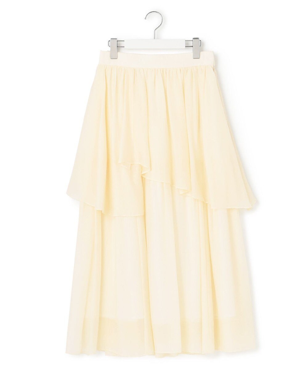 23区 【Oggi4月号掲載/洗える】シアーツイル ティアードスカート 