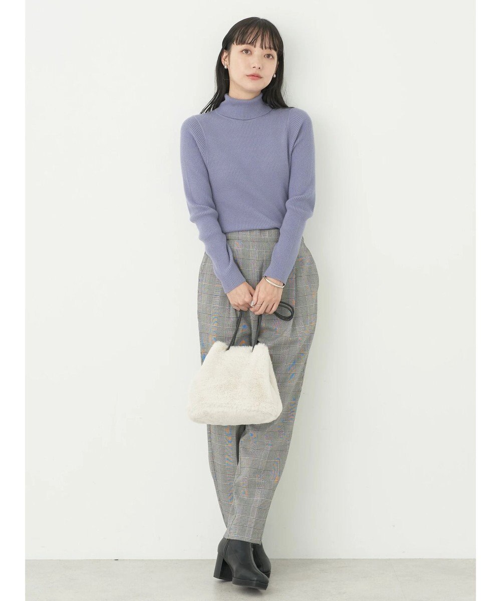 earth music&ecology やわらかタッチリブタートルネックプルオーバー 